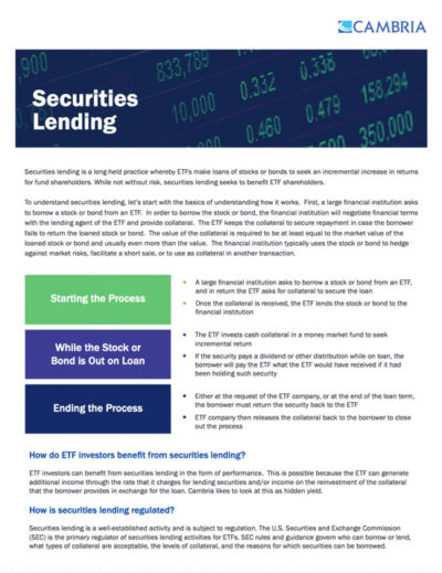 Securities Lending - Cambria Investments